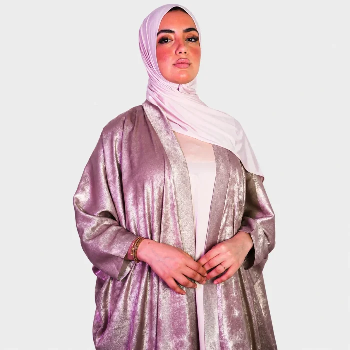 Abaya Yaquta Deux Pièces (Rose)